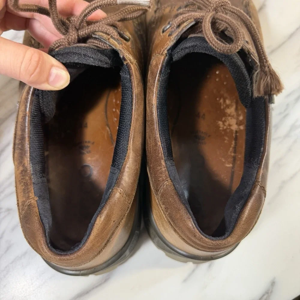 ECCO Men's Track 25 Low GORETEX Brown Leather Sz 10-10.5 44 Hiking‎ Outdoors